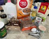 A picture of step 1 of Breakfast Bran Muffins.