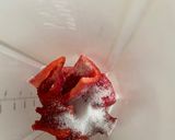 A picture of step 1 of Tomato salad/ appetiser.