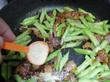 Daging Salai Goreng Kacang Buncis
