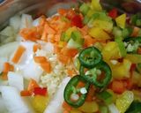 Gambar langkah 1 resipi Nasi Mediterranean.