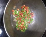 A picture of step 2 of Veg Poha.