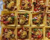 A picture of step 4 of Canapes with sprouted Moong.