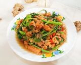 Foto langkah ke 6 dari resep Tumis Bayam Tempe.