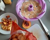 Фото кроку 6 до Холодный кекс без выпечки🍑.