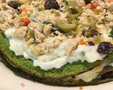 Foto del paso 3 de la receta: Torre de panqueques diferentes (espinaca y avena)