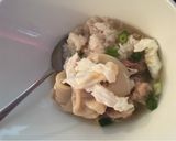 Hình bước làm 6 của món Canh hoành thánh (만두국)