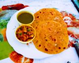A picture of step 5 of મિસ્સી રોટી.