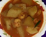 ওল কপি চিংড়ি কারি(ole kopi chingri curry recipe in Bengali) রেসিপি ধাপ - 4 ছবি