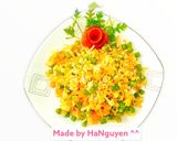 Hình bước làm 5 của món Cơm chiên rau củ