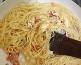 A picture of step 5 of Pasta with scrambled eggs.