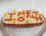 A picture of step 6 of First month newyear cake.