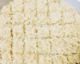 A picture of step 7 of Coconut Burfi.