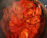 A picture of step 2 of Green bean stew فاصوليا خضراء.