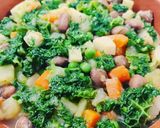 A picture of step 6 of Minestrone with Borlotti Beans and Purple Turnips.