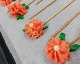 Foto langkah ke 5 dari resep Buket Kukis Semprit Tanpa Telur (Eggless Bouquet Cookies)🌺.