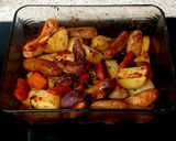 A picture of step 7 of My Spiced Seasonal Roast Sausage and Veg🥰.