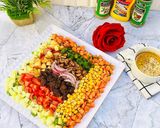 A picture of step 4 of Tropical beef salad.