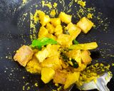 Foto langkah ke 4 dari resep Opor Kentang dan Tahu (vegan).