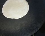 A picture of step 5 of Green salad with custard in tortilla cups.