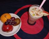 फ्रूट्स चॉकलेट स्मूदी (Fruits Chocolate Smoothie recipe in Hindi) रेसिपी चरण 4 फोटो