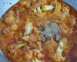 A picture of step 7 of Achari Gobhi.