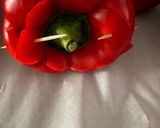A picture of step 5 of Stuffed Peppers with Rice.