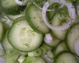 عکس مرحله 1 از دستور سالاد خیار و پیازچه🥗