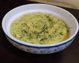 A picture of step 5 of Methi matar malai.