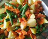 A picture of step 2 of Vegetable pulao.