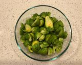 A picture of step 2 of Roasted Brussel Sprouts.