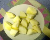 A picture of step 1 of Shahi Apple Curry.