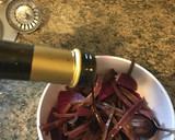 A picture of step 2 of Beet salad with a vinaigrette.