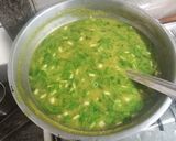 A picture of step 3 of Dal bafla.
