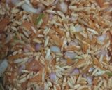 A picture of step 1 of Masala Pori.