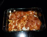 عکس مرحله 3 از دستور سینی مرغ و سیب زمینی