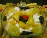 Foto del paso 4 de la receta: Coctel navideño de frutas con y sin crema o queso cottage
