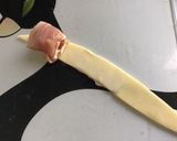 Une image de l'étape 2 de Feuilletés roses aux tomates cerises et jambon cru.