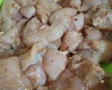 A picture of step 1 of Chicken shashlik.