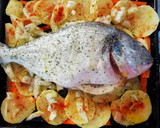 Foto del paso 4 de la receta: Dorada al horno con verduras 🐟🥔🥕