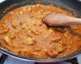 A picture of step 3 of Beef Rendang (Malaysian-Italian style).