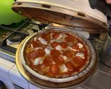 Foto del passaggio 3 della ricetta Pizza alla diavola di pane raffermo con il fornetto ariete