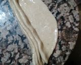 A picture of step 3 of Malabar Parantha /Parotta /Kerela Parantha.