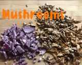A picture of step 1 of Mushroom Risotto.