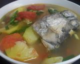 Hình bước làm 2 của món Canh chua cá thu