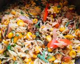 A picture of step 3 of Sweet Corn rice.
