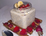 A picture of step 3 of Banana Dates Overnight Oats.