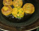 A picture of step 3 of Sweet Potato Tikki Chaat.