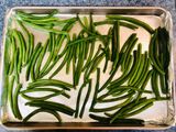 Lemon Mustard Roasted Green Beans