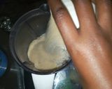 A picture of step 3 of Mkate wa sinia(rice cake).