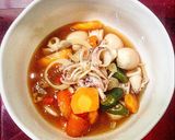 Foto langkah ke 9 dari resep Tumis kuah cumi-cumi campur.